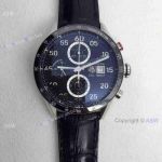 Swiss Copy Tag Heuer Carrera Cal 1887 Watch Black Leather